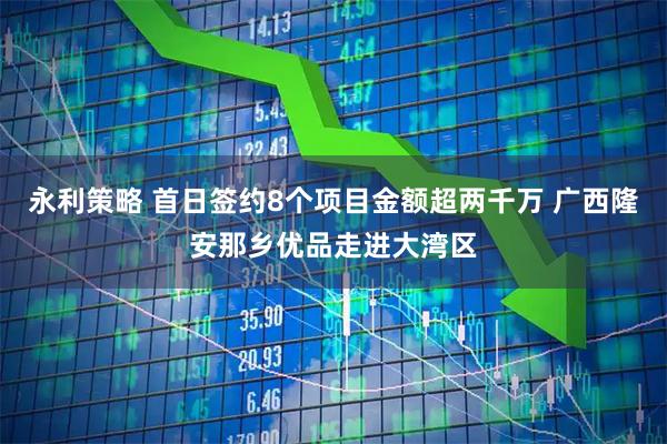 永利策略 首日签约8个项目金额超两千万 广西隆安那乡优品走进大湾区